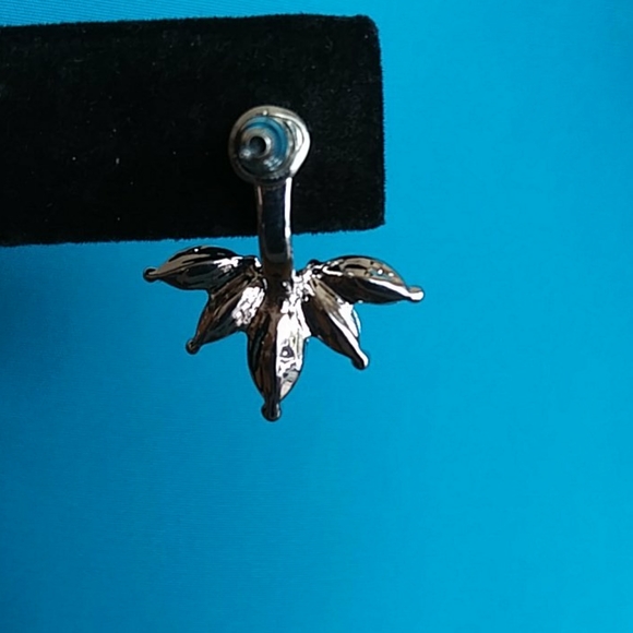 Rhinestone Front Back Adjustable Earrings New - Picture 4 of 5